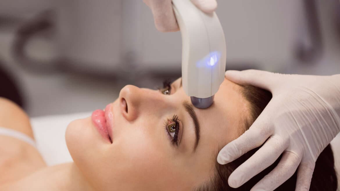 Laser treatments for skin rejuvenation procedure