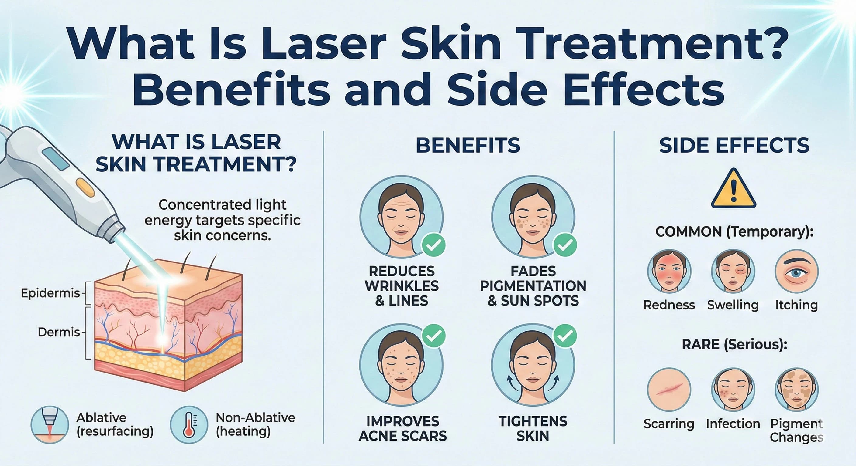 Dr. Ankit Mehra explaining laser skin treatment procedure at his dermatology clinic in Ajmer
